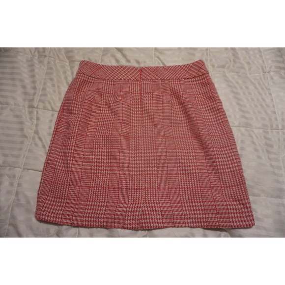 Chadwicks Plaid Skirt Wool Blend Lined Pink Size 12 80s 90s Y2k Clueless - Picture 3 of 7